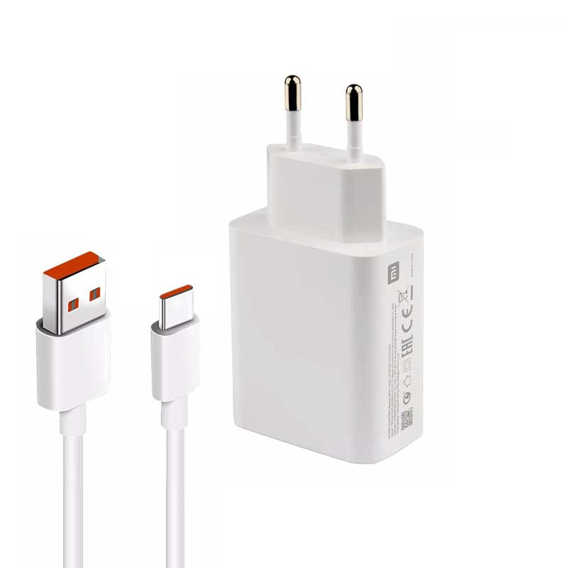 شارژر دیواری شیائومی مدل note 11 به همراه کابل تبدیل USB-C