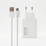 شارژر دیواری 45 وات مدل MDY-17-EF به همراه کابل تبدیل USB به USB-C