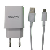 شارژر دیواری ترانیو مدل V16 به همراه کابل تبدیل microUSB