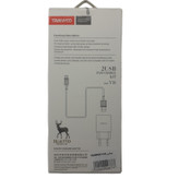 شارژر دیواری ترانیو مدل V16 به همراه کابل تبدیل microUSB