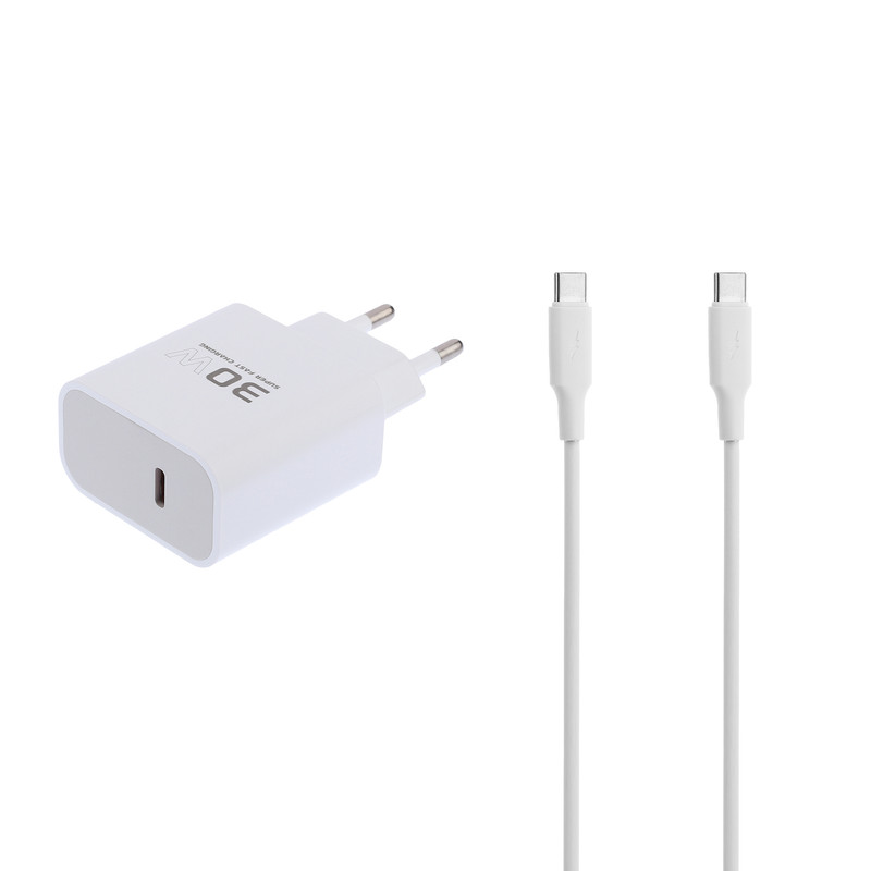 شارژر دیواری 30 وات کانفلون مدل C18C به همراه کابل USB-C