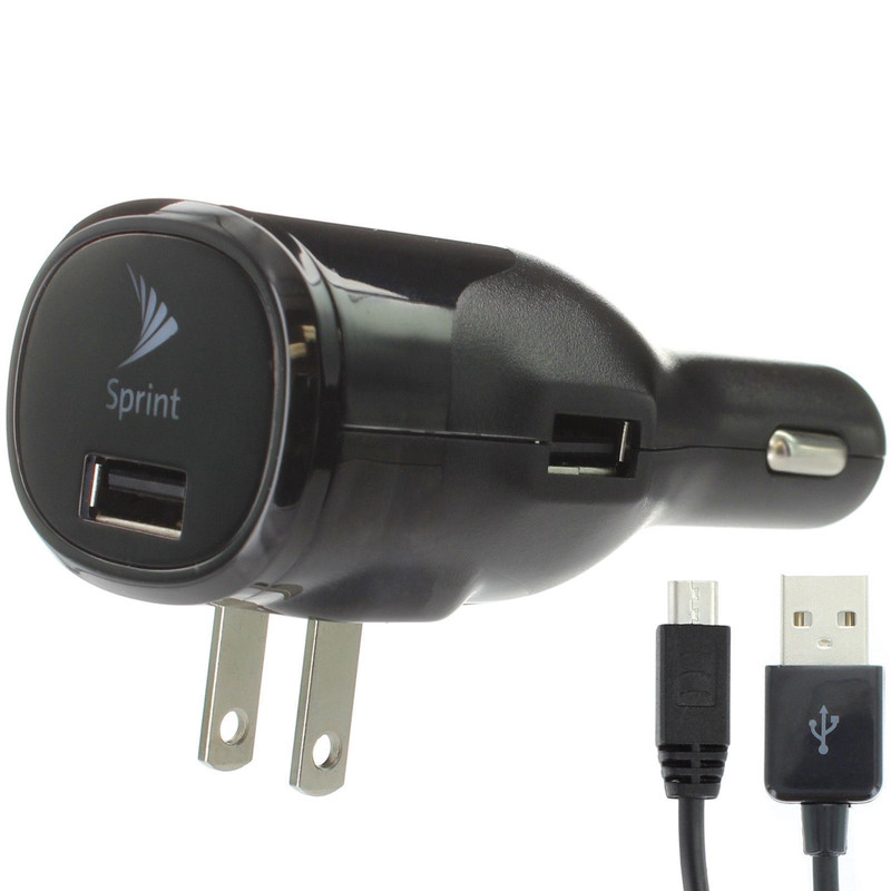 شارژر فندکی اسپرینت مدل Combo CTC-2 به همراه کابل تبدیل microUSB