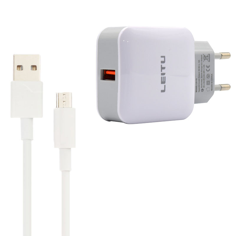 شارژر دیواری لیتو مدل LH - 15 به همراه کابل تبدیل MicroUSB