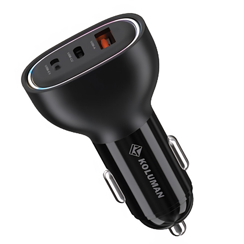 شارژر فندکی 30 وات 3 پورت کلومن مدل K-C102