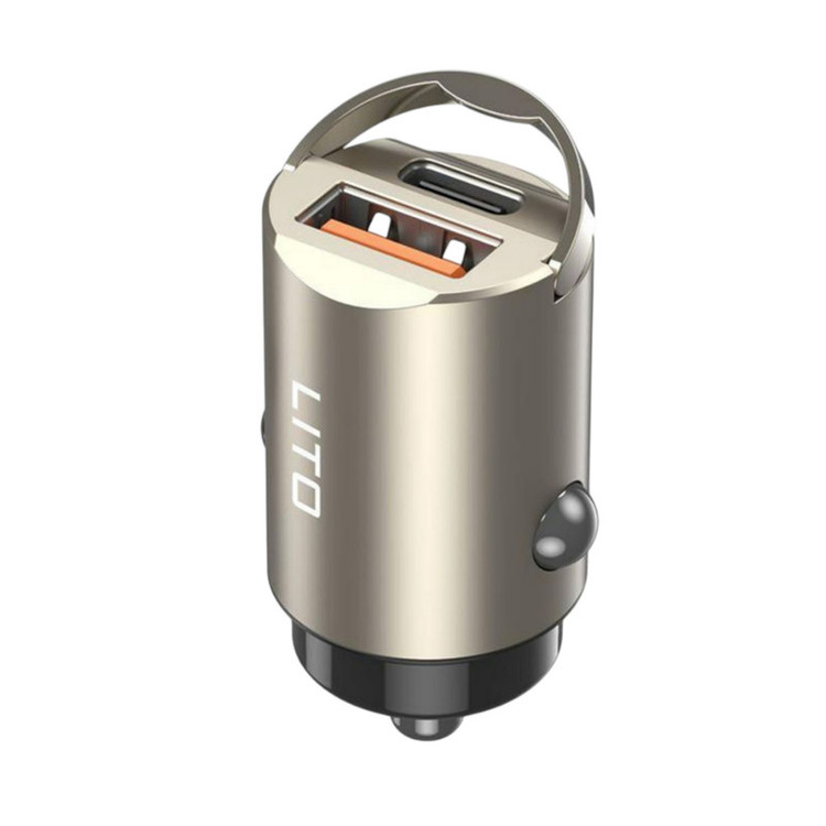 شارژر فندکی 30 وات 2 پورت لیتو مدل IN-C03
