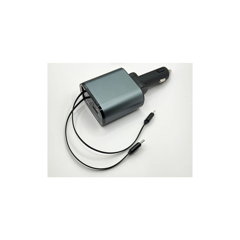 شارژر فندکی 60 وات مدل super60 به همراه کابل لایتنینگ / USB-C