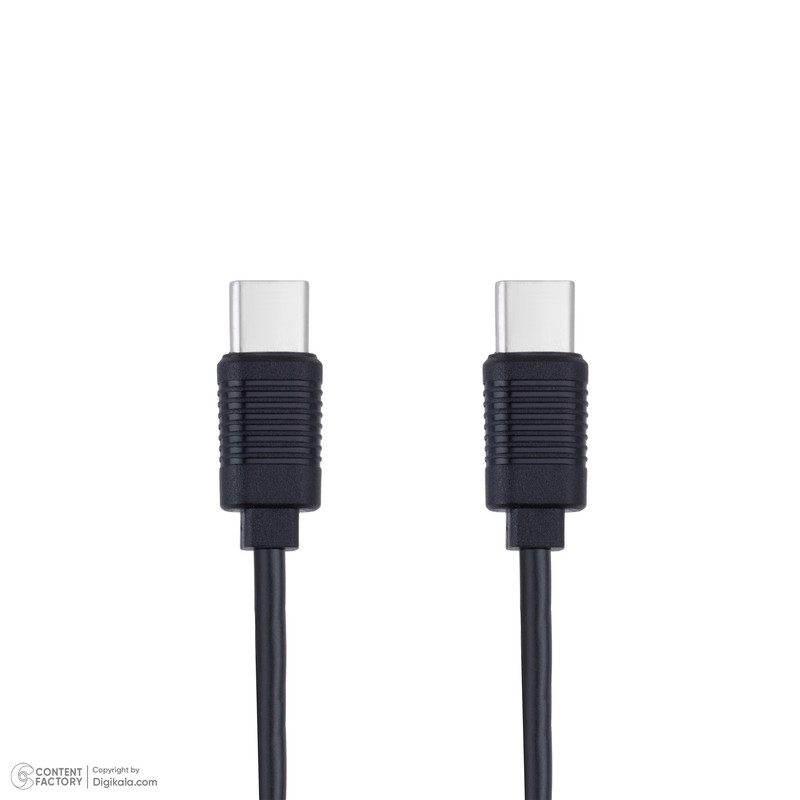 شارژر فندکی 30 وات 2 پورت گرین لاین مدل GNRCC50WBK به همراه کابل USB-C به USB-C به طول 1 متر