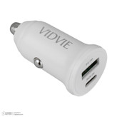 شارژر فندکی 30 وات دو پورت ویدوی مدل CC532 به همراه کابل تبدیل USB به USB-C