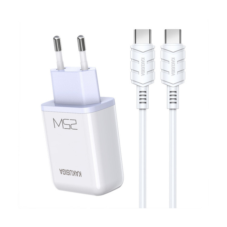 شارژر دیواری 25 وات کاکوسیگا مدل KSC-814 PD به همراه کابل تبدیل USB-C
