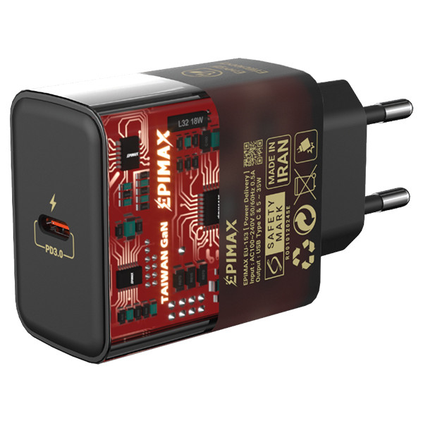 شارژر دیواری 35 وات اپی مکس مدل GaN EU-152