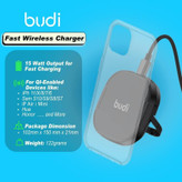 شارژر بیسیم 15 وات بودی مدل WL3800B به همراه کابل USB-C