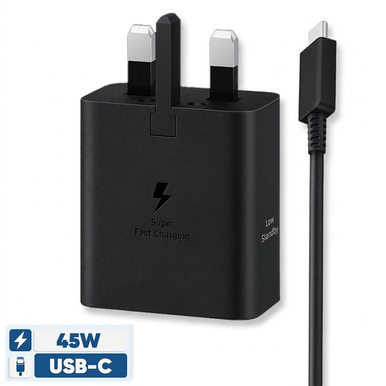 شارژر دیواری 45 وات سامسونگ مدل EP-T4511 Low Standby به همراه کابل 1.8 متری - سه پین