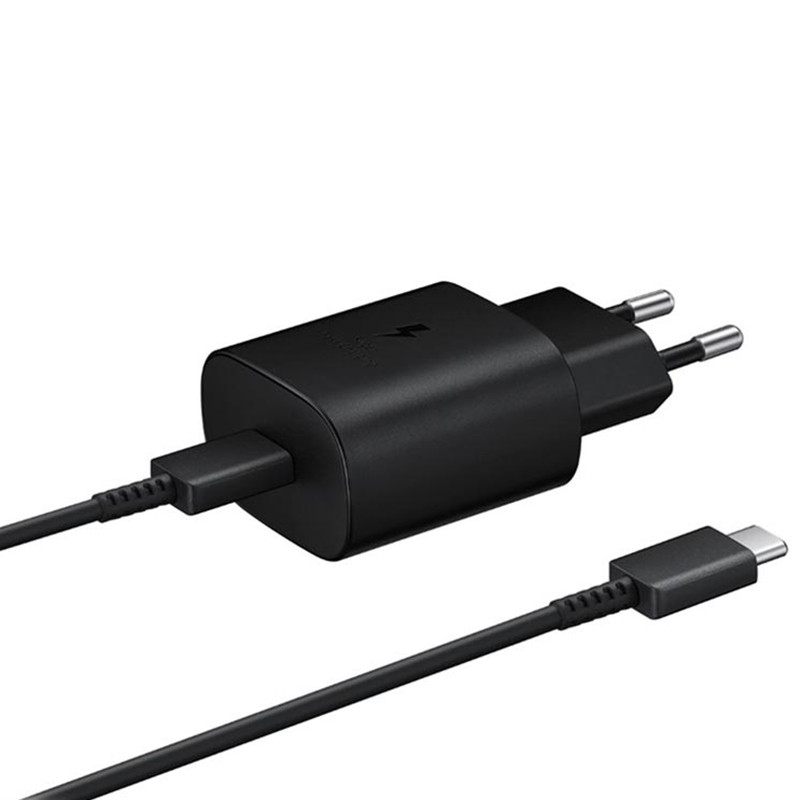 شارژر دیواری سامسونگ مدل EP-TA800 به همراه کابل تبدیل USB-C