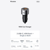 شارژر فندکی 90 وات 3 پورت مک دودو مدل CC-311