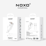 شارژر دیواری 45 وات دو پورت نوکسو مدل CHN‑8 GaN به همراه کابل usb‑C