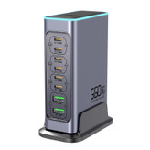شارژ رومیزی 660 وات 8 پورت مدل WLX-FBL 660W