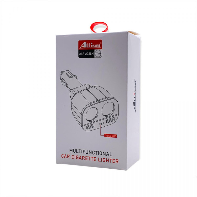 شارژر فندکی 15وات 4 پورت آلیسون مدل ALS-A318H