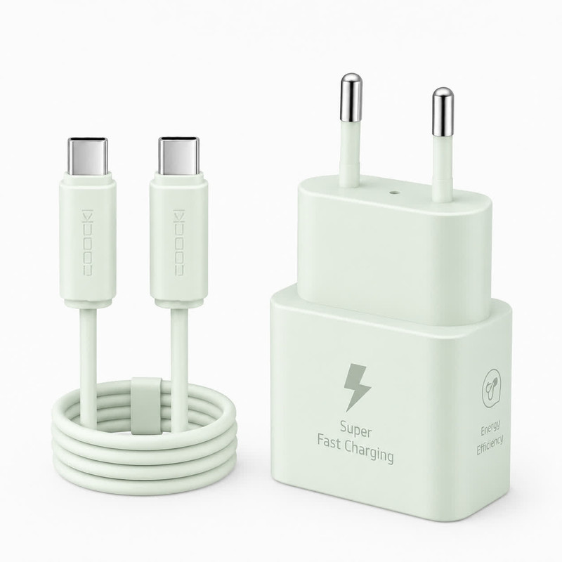 شارژر دیواری 25 وات توکی مدل A35 به همراه کابل USB-C