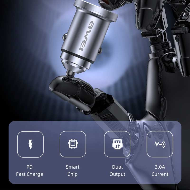 شارژر فندکی 45 وات اوی مدل C-708
