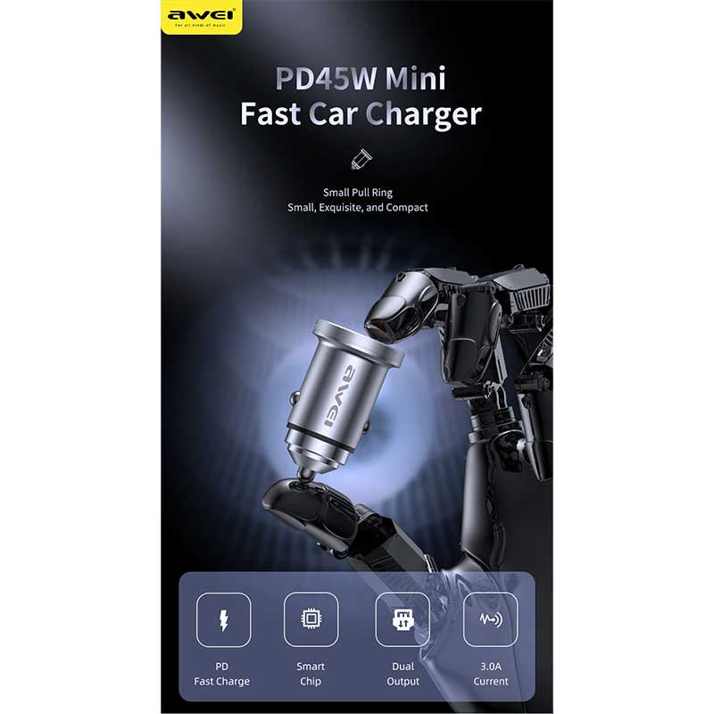 شارژر فندکی 45 وات اوی مدل C-708