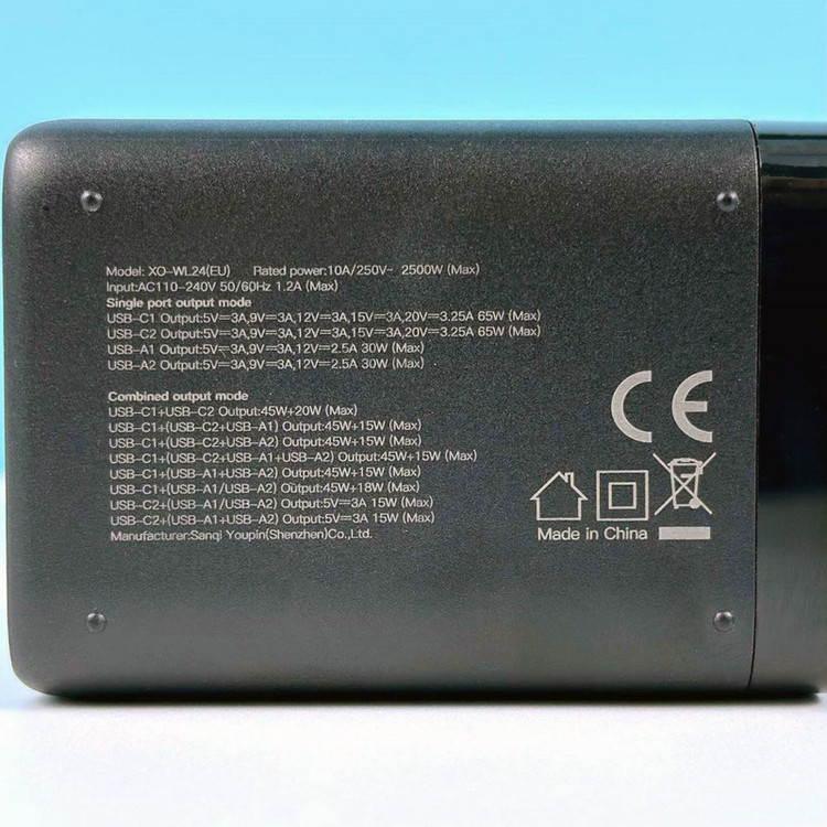 شارژر رومیزی 65 وات ایکس او مدل XO WL24(EU) 65W