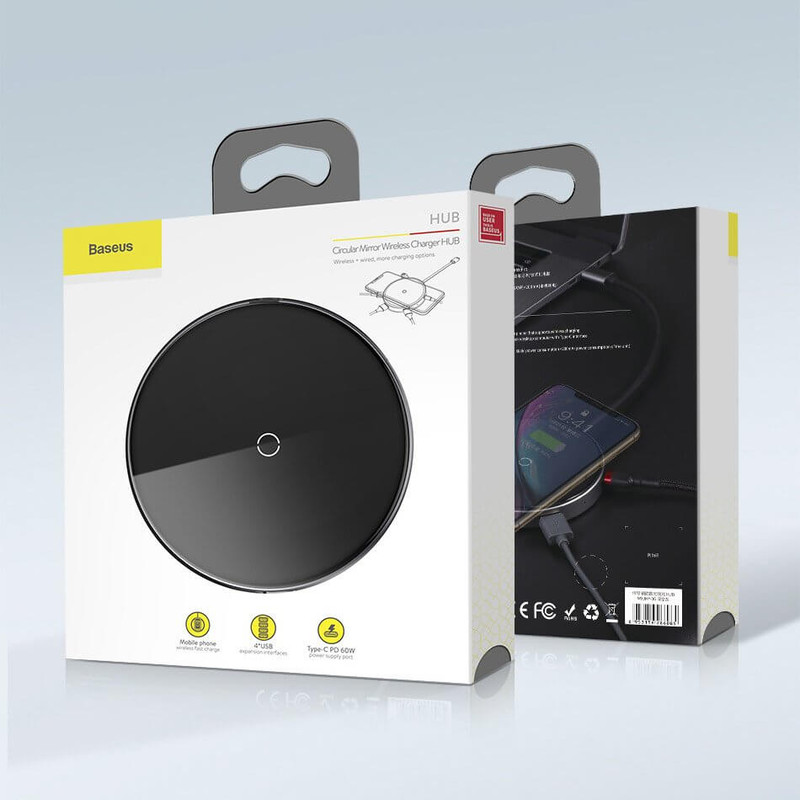شارژر بی سیم باسئوس مدل WXJMY-0G
