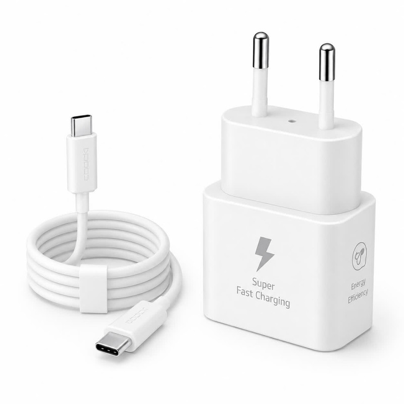 شارژر دیواری 25 وات توکی مدل Galaxy S20FE به کابل USB-C