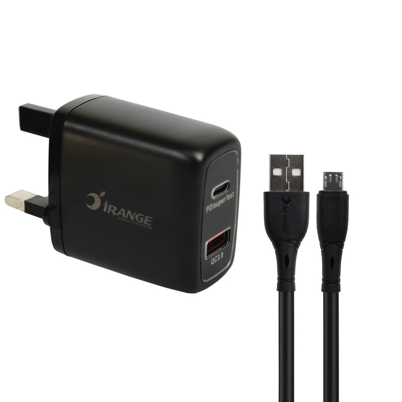 شارژر دیواری 45 وات 2 پورت آیرنج مدل LC 136 به همراه کابل USB‑C