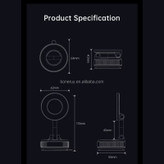 پایه نگهدارنده گوشی موبایل مدل X68 Vacuum Suction Magnetic Bracket