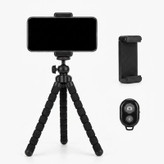پایه نگهدارنده موبایل و تبلت مدل اختاپوسی مناسب برای استفاده روی میز، تماس تصویری، تولید محتوا و عکاسی در سفر و طبیعت با قابلیت چرخش 360 درجه