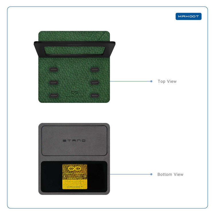 نگهدارنده گوشی موبایل ماهوت مدل MODEL 3_Green-Leather