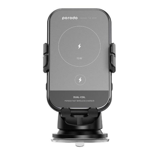پایه نگهدارنده و شارژر بی سیم گوشی موبایل پرودو مدل PD-WCM15W-BK