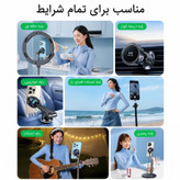 پایه نگهدارنده و شارژر بی سیم گوشی موبایل مدل خنک کننده فن دار
