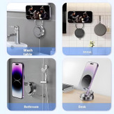 پایه نگهدارنده گوشی موبایل وکیومی مدل چرخشی کد 2303