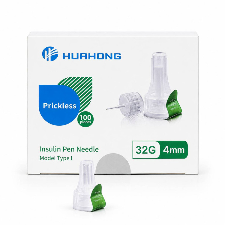 سر سوزن قلم انسولین هواهونگ مدل 32G سایز 4 میلیمتر بسته 100 عددی