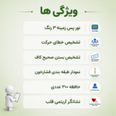 فشارسنج بازویی دیجیتال گلامور مدل DBP-6181 با دو کاف سایز کوچک و بزرگ، تکنولوژی MDI، تشخیص آریتمی، اعلان صوتی فارسی، حافظه 300 عددی، نور پسزمینه چندرنگ، قابلیت کار با برق و باتری و نمایش نمودار خطی فشار خون