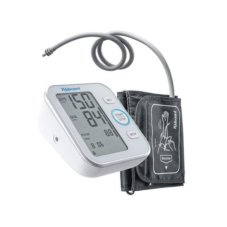 فشارسنج بازویی دیجیتال زیکلاس مد مدل B22 با نمایشگر LCD بزرگ، قابلیت اندازهگیری فشار سیستولیک و دیاستولیک، ضربان قلب، حافظه بالای 99 رکورد برای 2 کاربر، اعلان صوتی و تشخیص آریتمی، کاف قابل تنظیم و خاموشی خودکار