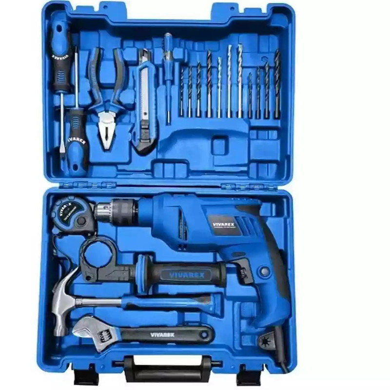 دریل چکشی 13 میلی متری 650 وات ویوارکس مدل VR-6520 مجموعه 20 عددی