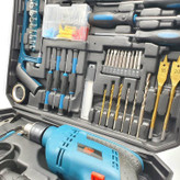 دریل پیچ گوشتی چکشی باس کد 2900 مجموعه 101 عددی