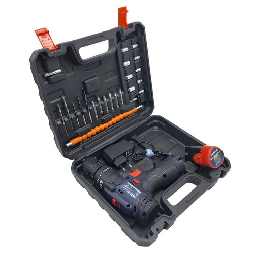 دریل چکشی شارژی صنعتی 10 میلی متری 12 ولت اکتیو مدل AC_3112BR کد 31 مجموعه 28 عددی