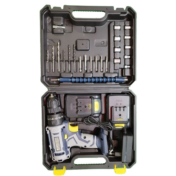 مجموعه 24 عددی دریل پیچ گوشتی شارژی 10 میلی‌متری 18 ولت ابی مکس مدل EM-18V