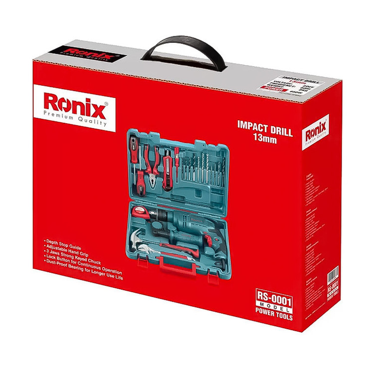 دریل چکشی رونیکس مدل RS 0001 مجموعه 22 عددی