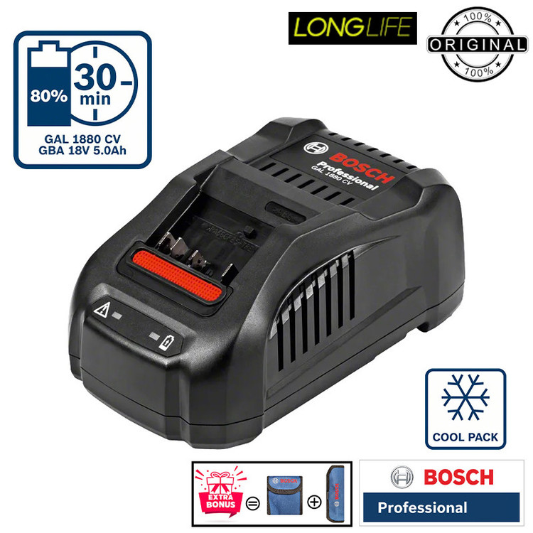 دریل پیچ گوشتی شارژی چکشی 13 میلی متری 18 ولت بوش مدل GSB 18V-110 C Brushless Motor (5AH)