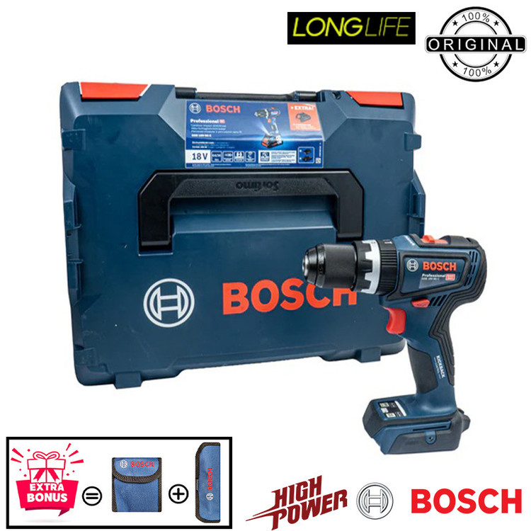 دریل پیچ گوشتی شارژی چکشی بوش مدل فوق هوشمند GSB 18V-90 C 5AH/Brushless Motor
