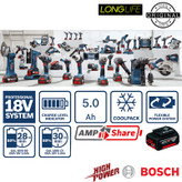 دریل پیچ گوشتی شارژی چکشی بوش مدل فوق هوشمند GSB 18V-90 C 5AH/Brushless Motor