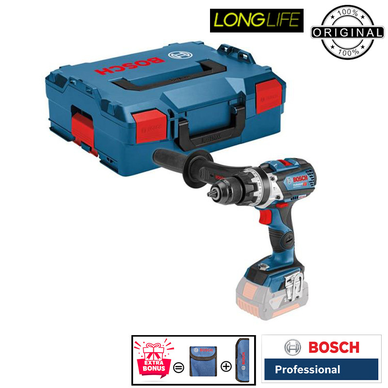 دریل پیچ گوشتی شارژی چکشی 13 میلی متری 18 ولت بوش مدل GSB 18 V -110 C Brushless Motor (solo Batery)