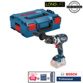 دریل پیچ گوشتی شارژی چکشی 13 میلی متری 18 ولت بوش مدل GSB 18 V -110 C Brushless Motor (solo Batery)