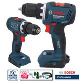 پیچ گوشتی شارژی چکشی 13 میلی متری 18 ولت بوش مدل هوشمند کد GSB 18 V-65 Brushless Motor
