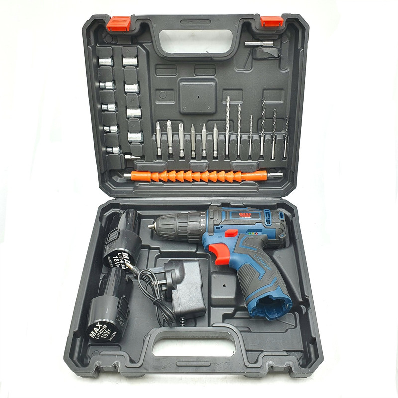 پیچ گوشتی شارژی باس مدل LI-ION-18V مجموعه 28 عددی