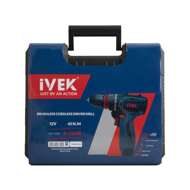 پیچ گوشتی شارژی 12 ولت ایوک مدل K-7222B